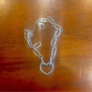 James Avery Changeable Heart Charm Bracelet.